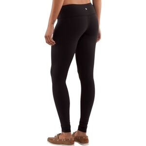 Lululemon Wunder Under Leggings Black Stretch Women 8 Low Rise Athletic